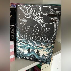 Of Jade and Dragons by Amber Chen - Black and White Cover Illumicrate edition
